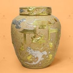 Chum Sành Cá Chép Vu?t Vu Môn Kim Sa Ch?m N?i Dát Vàng