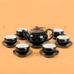 B? ?m Chén Búp Sen Nâu K? Vàng