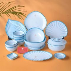 B? Bát Ðia Bát Tràng Men Bi?n Xanh Cát Tr?ng