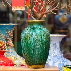 Bình Hoa Men Ng?c B?c Ð?ng H?a Ti?t Cô Gái