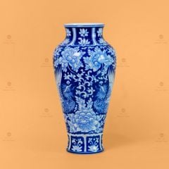 Bình Hoa Men Lam Song Ph?ng Ngàn Hoa Phú Quý 1