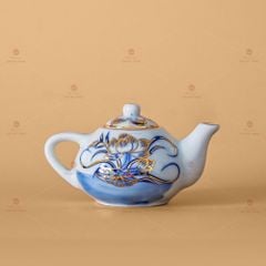 ?m Trà L? Men Lam V? Vàng H?a Ti?t Hoa Sen