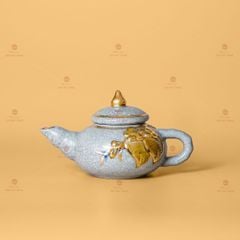 ?m Trà L? Th? Cúng Men R?n V? Vàng H?a Ti?t Hoa Ðào