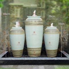 B? lu nu?c phong th?y men xanh ng?c h?a ti?t th? c?m