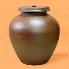 Chum Sành Ngâm Ru?u N?p L?n Không Tráng Men