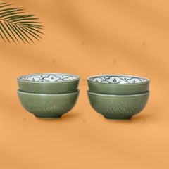 B? Bát Com Men Xanh Ng?c V? Bèo