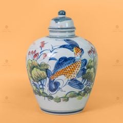 Vò Ngâm Ru?u H?a Ti?t Sen Cá V? Màu