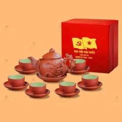 B? ?m Chén Trà Châu Hoa T? Sa Ð?p N?i Phù Dung