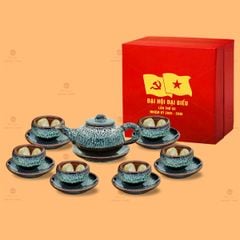 B? ?m Chén Trà Men H?a Bi?n Ð?t Trúc