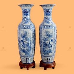 L?c Bình 1M2 Men Lam T? C?nh Phúc Ð?c