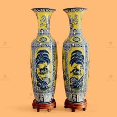 L?c Bình 1M4 Men Vàng V? T? C?nh