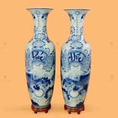 L?c Bình 1M4 Men Lam V? K? Phúc Ð?c