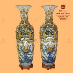 L?c Bình Men R?n Phúc Ð?c Hoa Sen Ð?p N?i